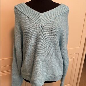 CAbi Blue V-Neck Sweater